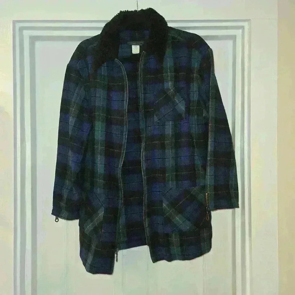 VTG Carol Anderson Womens Wool Relaxed Fit Collared Jacket Green Size Medium - Picture 2 of 11